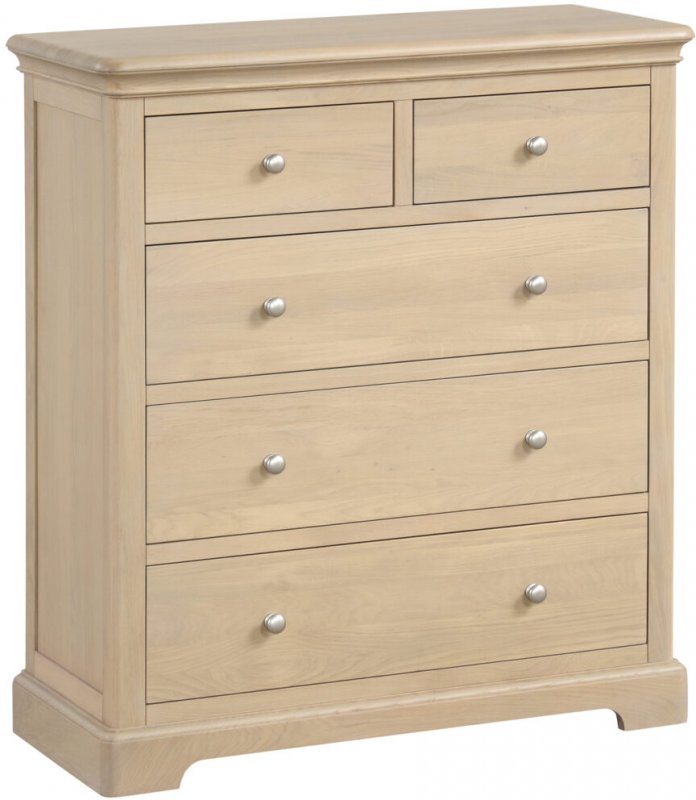 Braunton Oak 2 Over 3 Drawer Chest