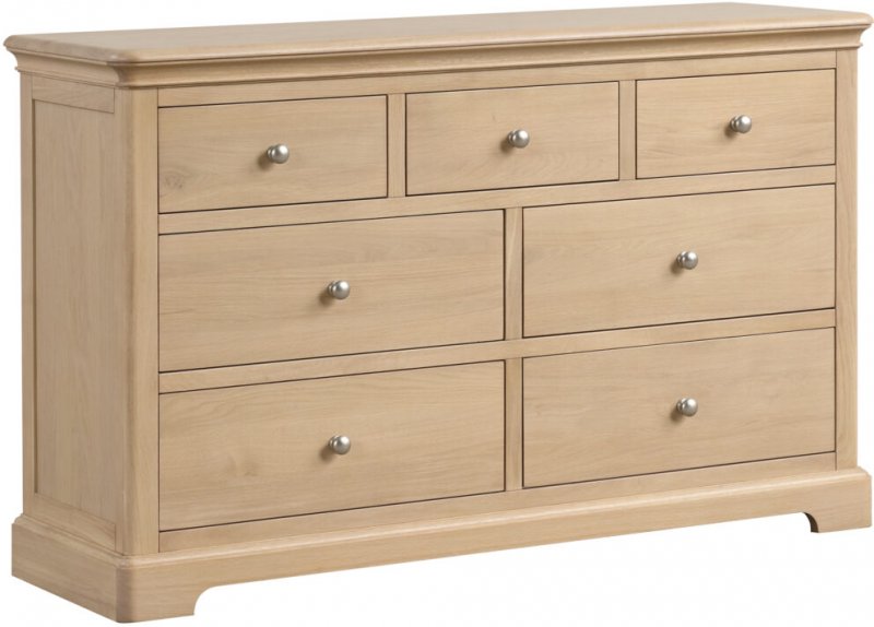 Braunton Oak 3 Over 4 Drawer Chest