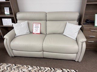 Allerton 3 Seater Power Reclining Sofa In Leather