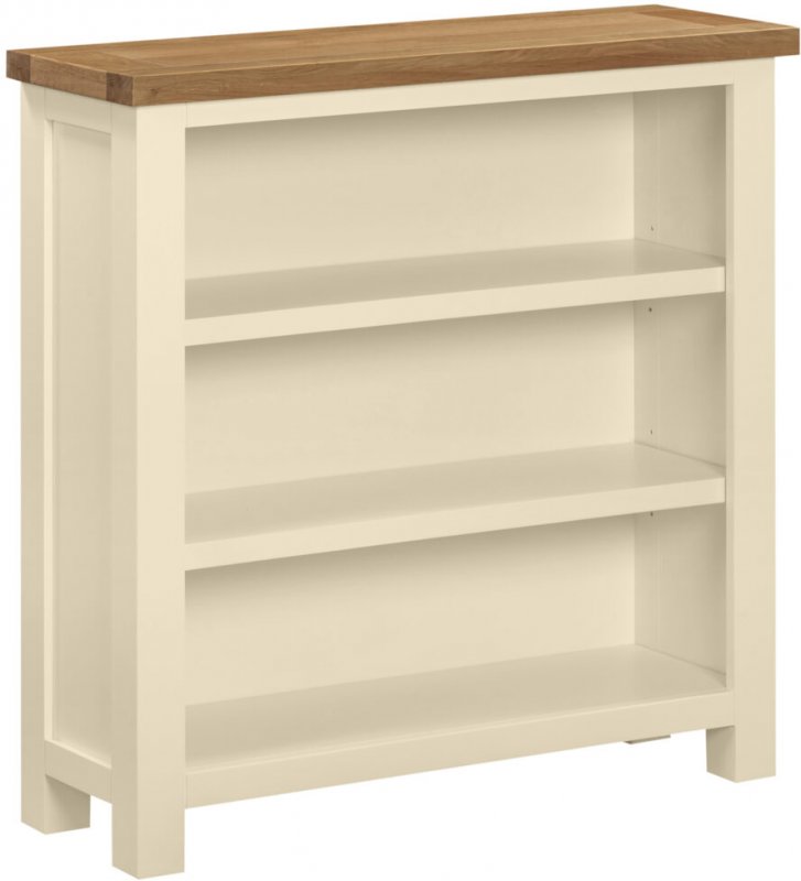 Budleigh Painted Small Wide Bookcase
