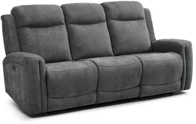 Rowan 3 Seater Power Recliner Sofa In Fabric