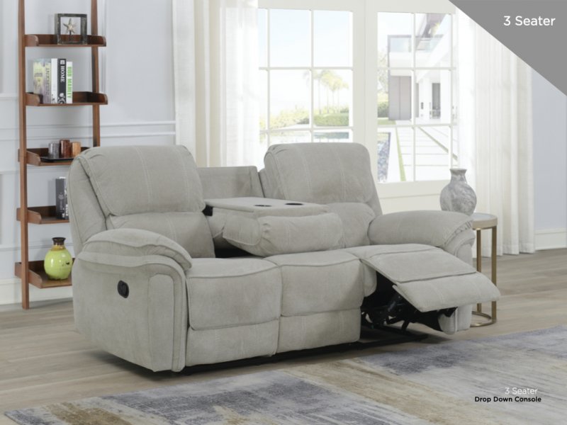 Aria 3 Seater Manual Recliner Sofa