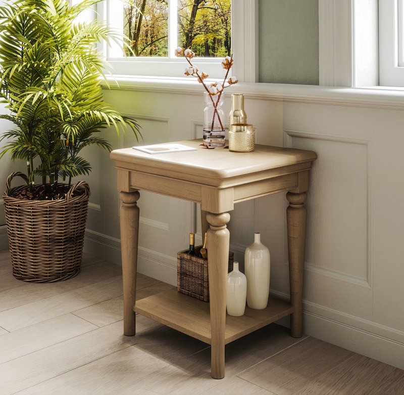 Braunton Oak Lamp Table