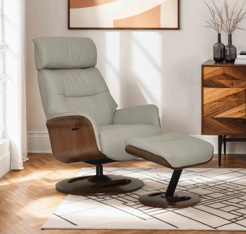 Rosalie Swivel Recliner + FREE Footstool