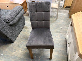 Grey Velvet Dining Chairs