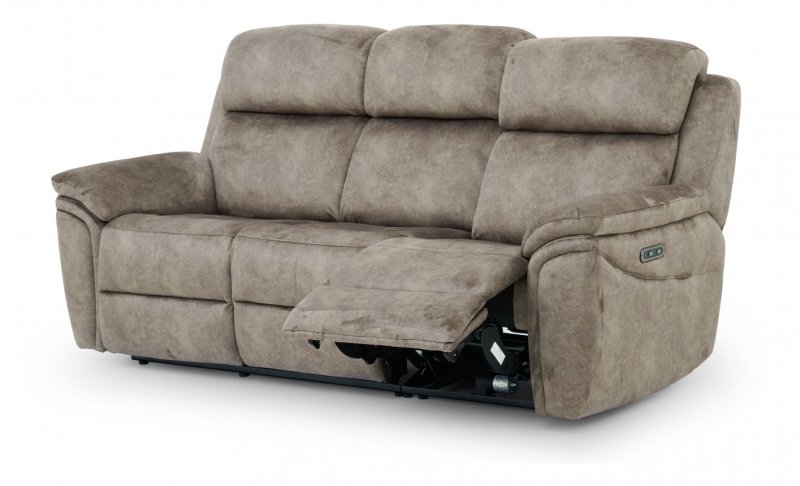 Arianna 3 Seater Power Recliner Sofa + Adjustable Headrest