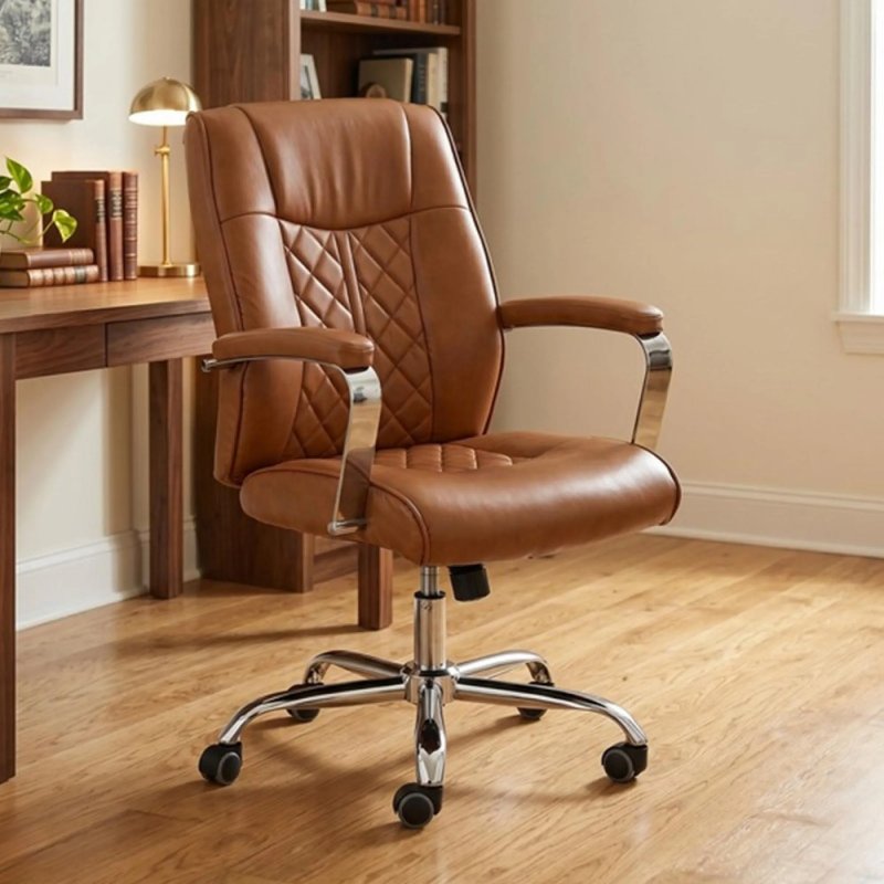 Angelica Office Chair In Tan