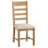 Cranleigh Ladder Back Chair With Fabric Seat (Set Of 2)