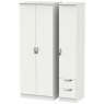Chilham Tall Triple Plain + Drawer Robe