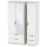 Chilham Triple 2 Drawer Mirror + Drawer Robe Chilham Triple 2 Drawer Mirror + Drawer Robe