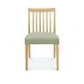 Lancing Lifestyle Oak Low Slat Dining Chairs - Bonded Grey Seat(Pair)
