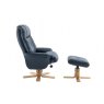 Bath Recliner Chair + Free Footstool in Navy