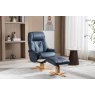 Bath Recliner Chair + Free Footstool in Navy