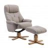 Bath Recliner Chair + Free Footstool in Pebble