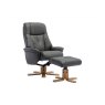 Bath Recliner Chair + Free Footstool in Cinder