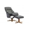 Bath Recliner Chair + Free Footstool in Cinder