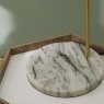 Marble Footed White and Gold Retro Floor Lamp