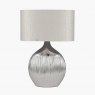 Gemini Silver Etched Ceramic Table Lamp