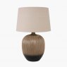 Greta Black Textured Ceramic Table Lamp