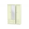 Bude Tall Triple 2 Drawer Mirror + Drawer Robe