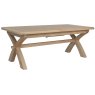 Selkirk Cross Leg 2M Extending Dining Table