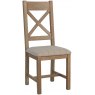 Selkirk Cross Back Dining Chair In Natural (Set Of 2)