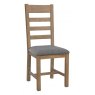 Selkirk Slatted Back Dining Chair In Grey (Set Of 2)