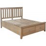 Selkirk Bedframe With Wooden Headboard And 2 Drawer Footboard