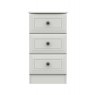 Milton 3 Drawer Bedside Chest