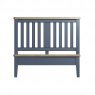 Selkirk Blue Bedstead With Wooden Headboard