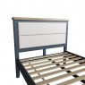 Selkirk Blue Bedstead With Fabric Headboard