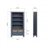 Selkirk Blue Large Bookcase