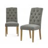 Somerton Grey Button Back Upholstered Chair