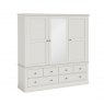 Corsica Triple Wardrobe With 6 Drawers