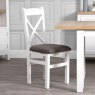 Fenton Cross Back Dining Chair With Fabric Seat (Set Of 2)