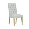 Harcourt Button Back Upholstered Dining Chair In Natural