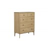 Adaline Oak Medium 5 Drawer Chest