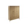 Adaline Oak 3 Door Wardrobe