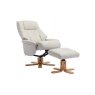 Bath Recliner Chair + Free Footstool In Mushroom