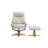 Bath Recliner Chair + Free Footstool In Mushroom