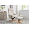 Bath Recliner Chair + Free Footstool In Mushroom
