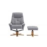 Bath Recliner Chair + Free Footstool In Lisbon Rock Fabric