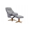 Bath Recliner Chair + Free Footstool In Lisbon Rock Fabric