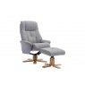 Bath Recliner Chair + Free Footstool In Lisbon Rock Fabric