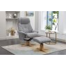 Bath Recliner Chair + Free Footstool In Lisbon Rock Fabric