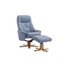 Bath Recliner Chair + Free Footstool In Lisbon Marine Fabric
