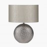 Mabel Silver Dot Textured Ceramic Table Lamp