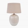 Greta Natural & Cream Textured Ceramic Table Lamp