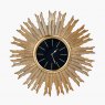 Luna Gold Starburst Wall Clock