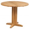 Budleigh Light Oak Round Drop Leaf Table